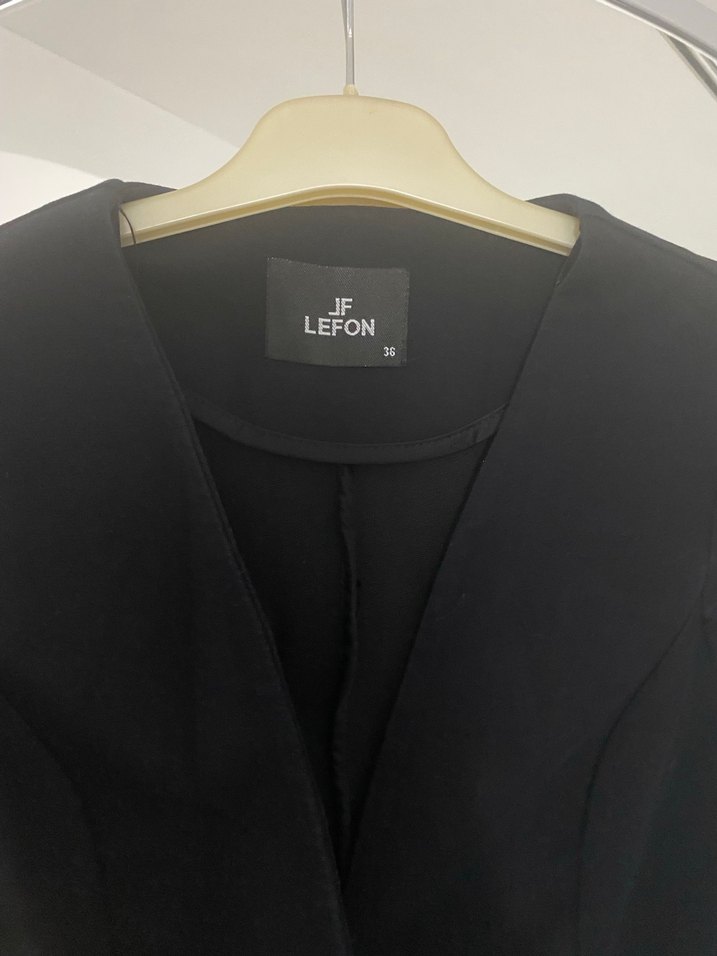 Düğmeli Lacivert Kadın Blazer Ceket - Görsel 5