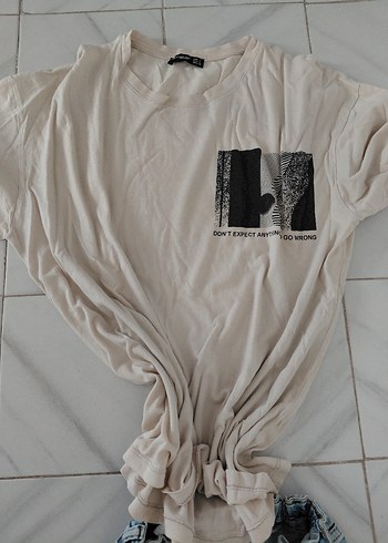 cocuk jean şort 11 12 yas ve tshirt - Görsel 4