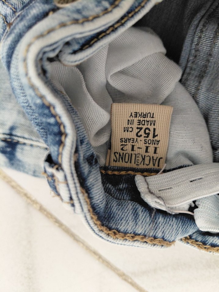 cocuk jean şort 11 12 yas ve tshirt - Görsel 2