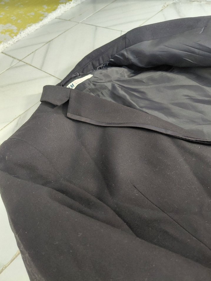 H&M siyah yakası saten şeritli cocuk ceket 11 13 yas - Görsel 4