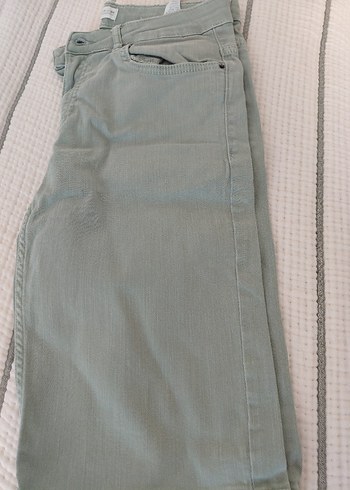 Mango düğmeli haki kanvas cocukPantolon 11 12 yas - Görsel 4