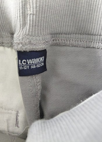 Lc Waikiki Gri Bel Detaylı Rahat Kesim Erkek cocuk Pantolon - Görsel 4