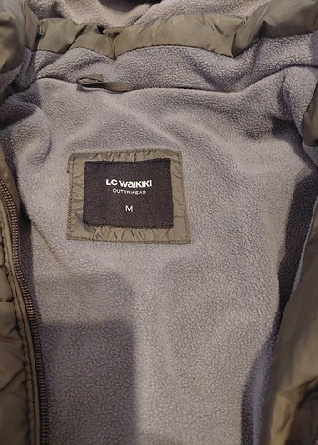 Gri Fermuarlı içi  polarli Kışlık mont - Görsel 3