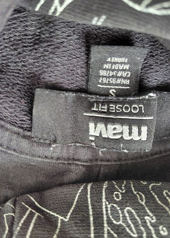 Gri Kapüşonlu Rock Punk Sweatshirt - Görsel 5