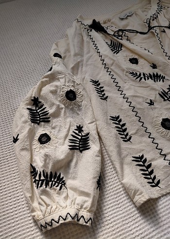 Nakışlı Bohem Kadın Bluz - Görsel 6