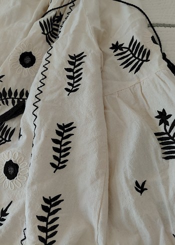 Nakışlı Bohem Kadın Bluz - Görsel 2