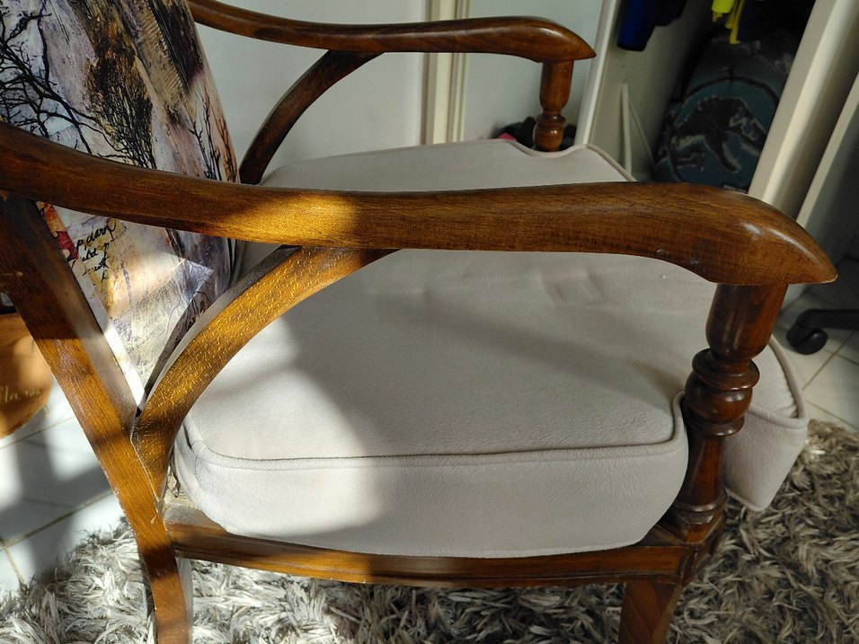 Kahverengi Ahşap Yüksek Sandalye - Görsel 4