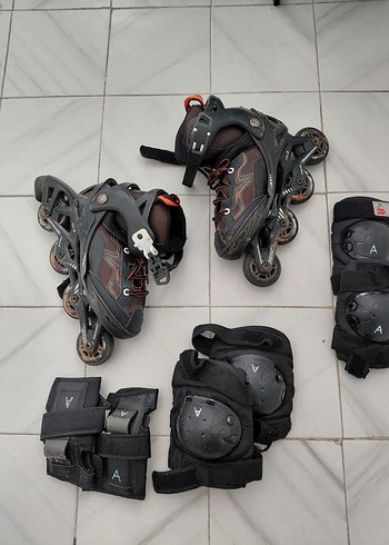 Erkek Kahverengi Desenli Biker Stil Paten - Görsel 8