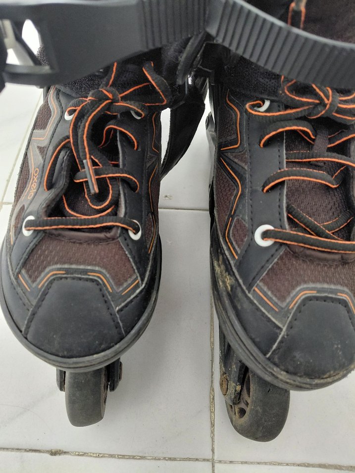 Erkek Kahverengi Desenli Biker Stil Paten - Görsel 2