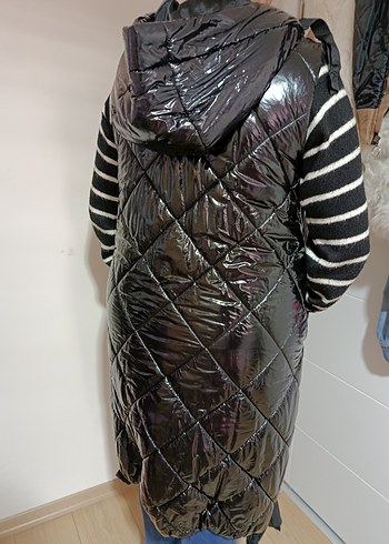 Siyah Uzun Fermuarlı Kadın Yelek - Görsel 4