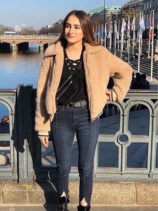 Bershka peluş ceket