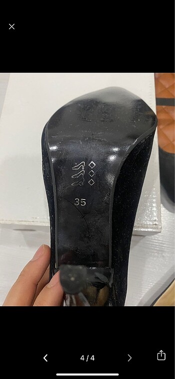 35 Beden siyah Renk Topuklu stiletto
