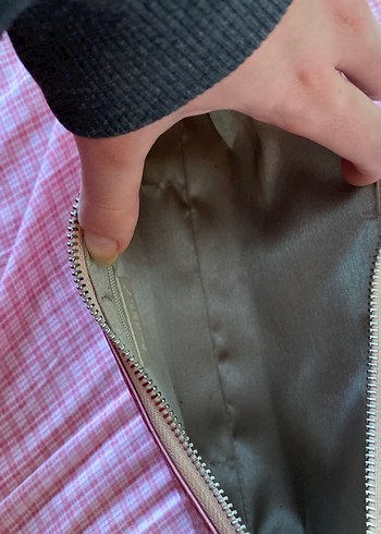 Parlak Pembe Deri Kadın Omuz Çantası - Görsel 5