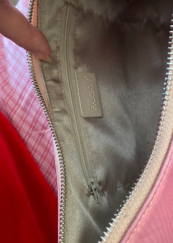 Parlak Pembe Deri Kadın Omuz Çantası - Görsel 4