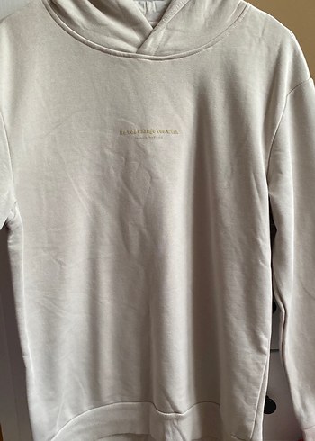 Bej Kadın Salaş Sweatshirt - Görsel 5