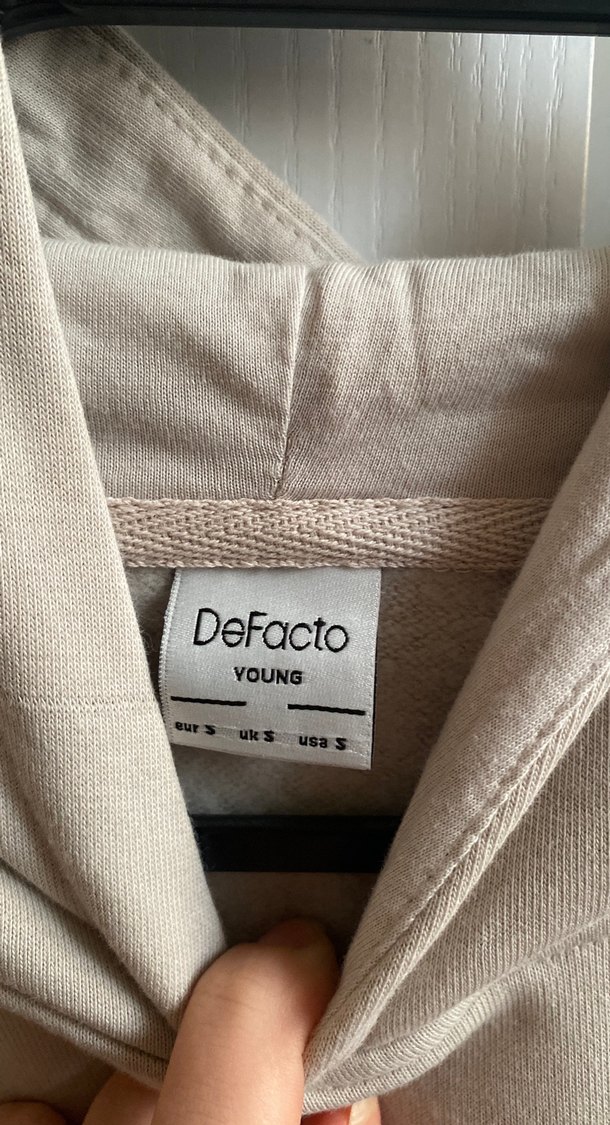 Bej Kadın Salaş Sweatshirt - Görsel 2