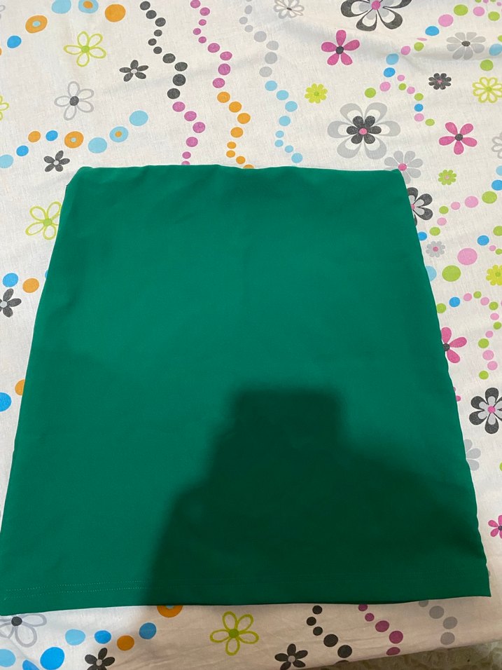 Yeşil mini etek - Görsel 4