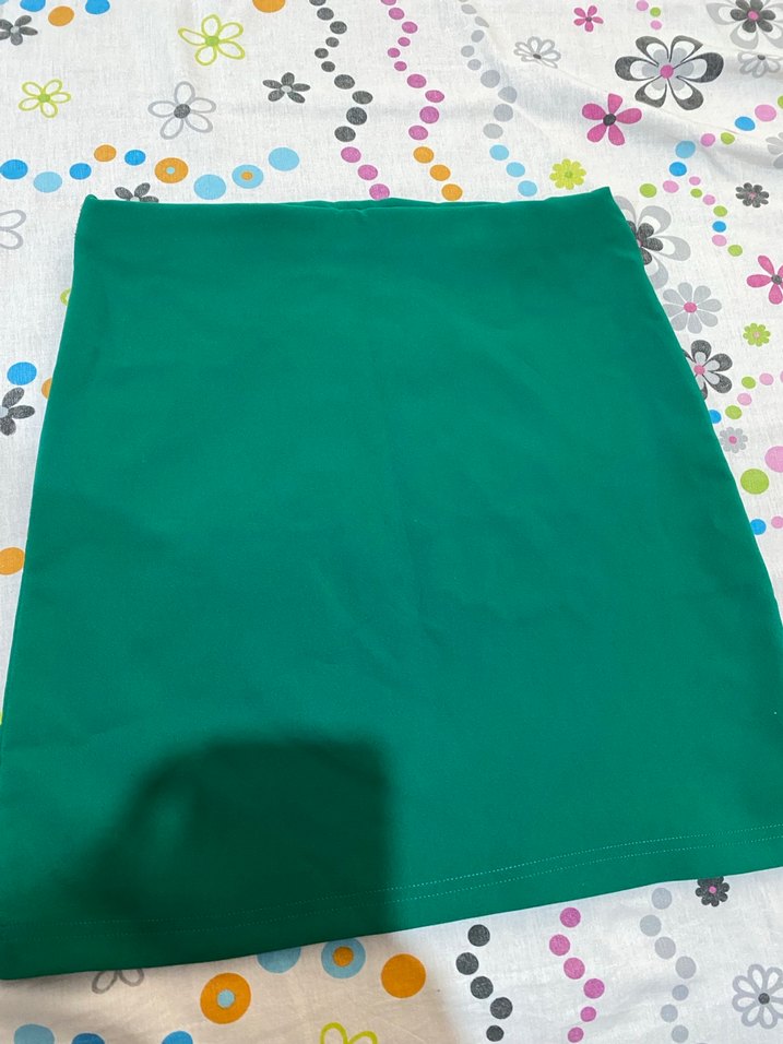 Yeşil mini etek - Görsel 2