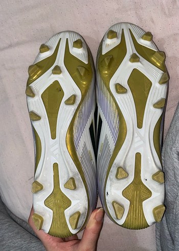 Bağcıklı Beyaz Erkek Futbol Ayakkabısı - Görsel 5