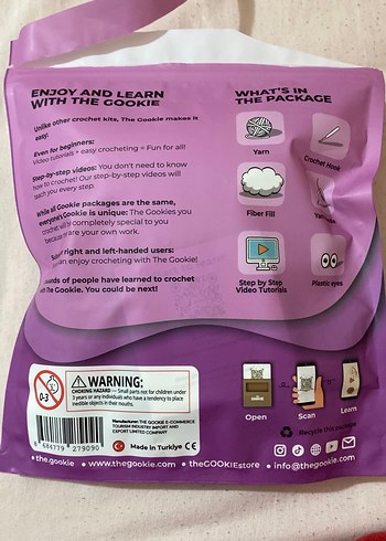 Mor Pastel Sad Hamster Peluş Oyuncak - Görsel 2