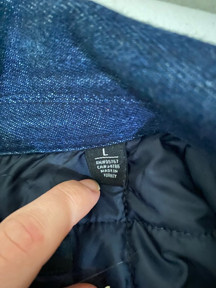 Kadın Lacivert Düğmeli Denim Ceket - Görsel 3