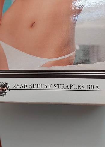 Beyaz Modern Klasik Straplez Sütyen - Görsel 3