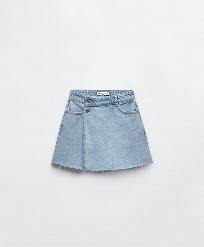 Zara jean şort etek