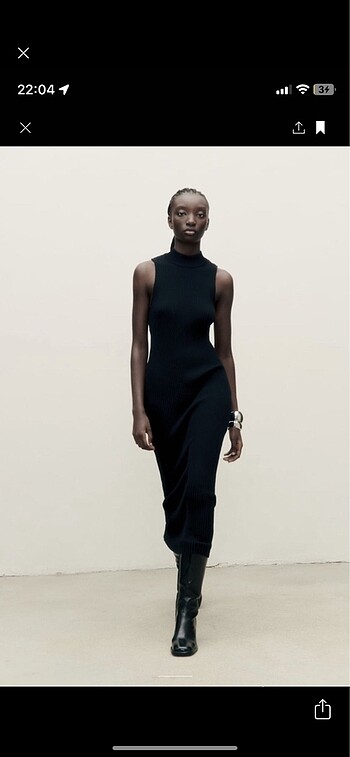 Zara triko elbise
