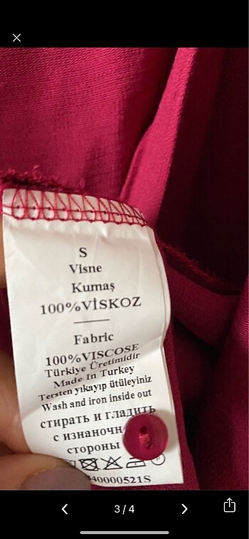 Adil Işık vişne çürüğü bluz - Görsel 3