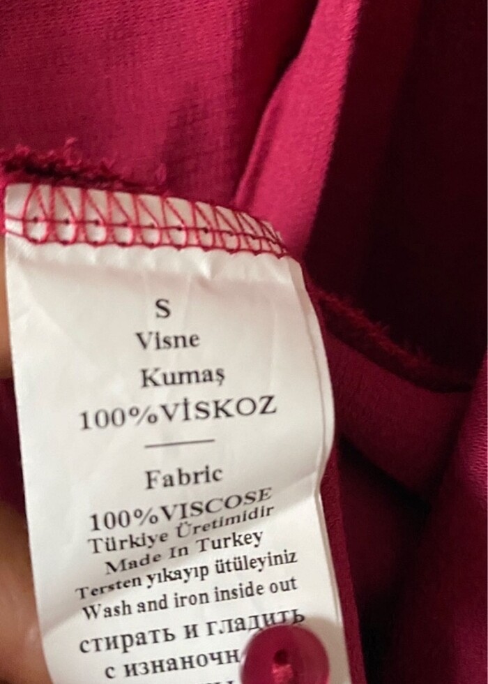 Adil Işık vişne çürüğü bluz - Görsel 3