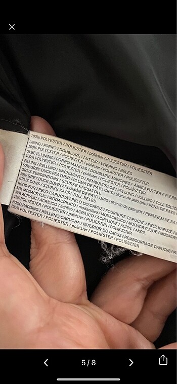 Zara kaz tüyü mont - Görsel 5