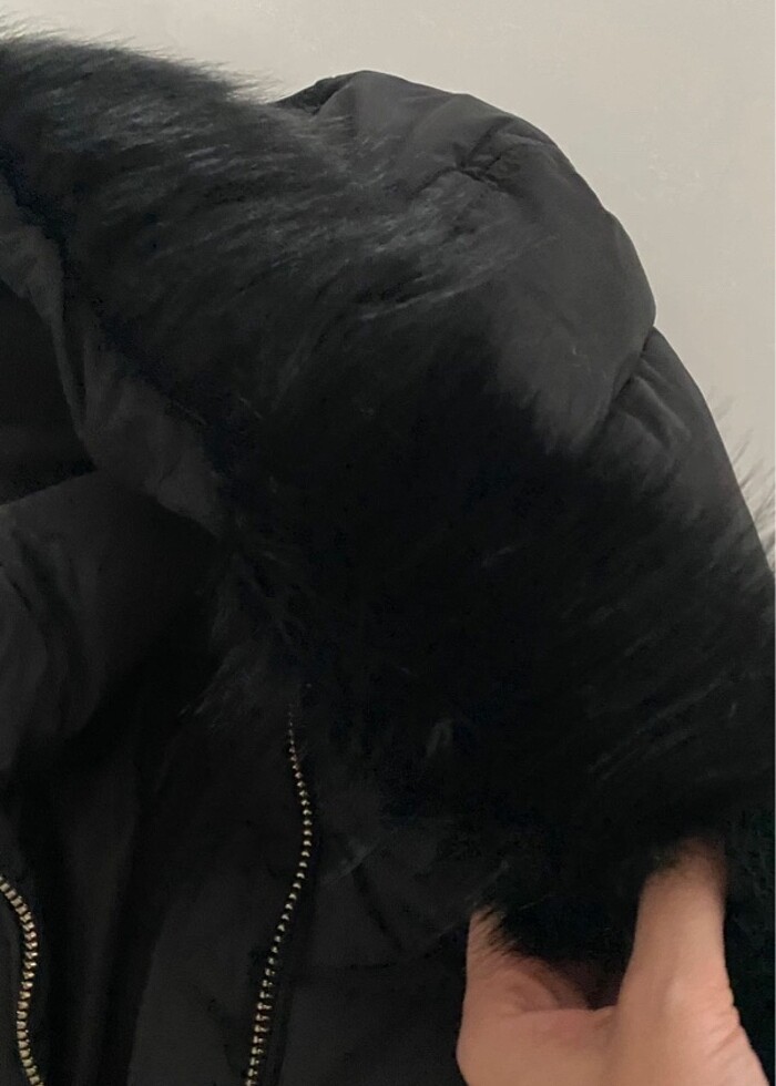 Zara kaz tüyü mont - Görsel 3