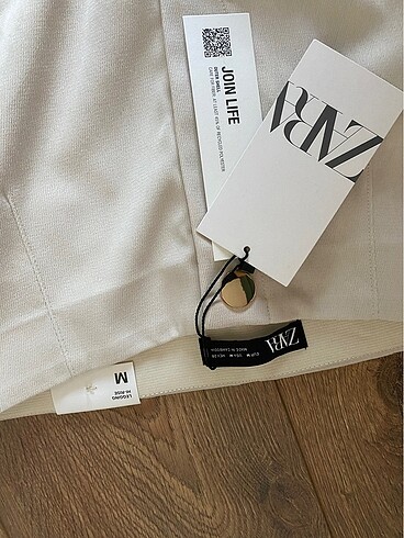 Zara krem rengi tayt pantolon - Görsel 2