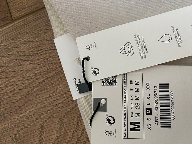 Zara krem rengi tayt pantolon - Görsel 3