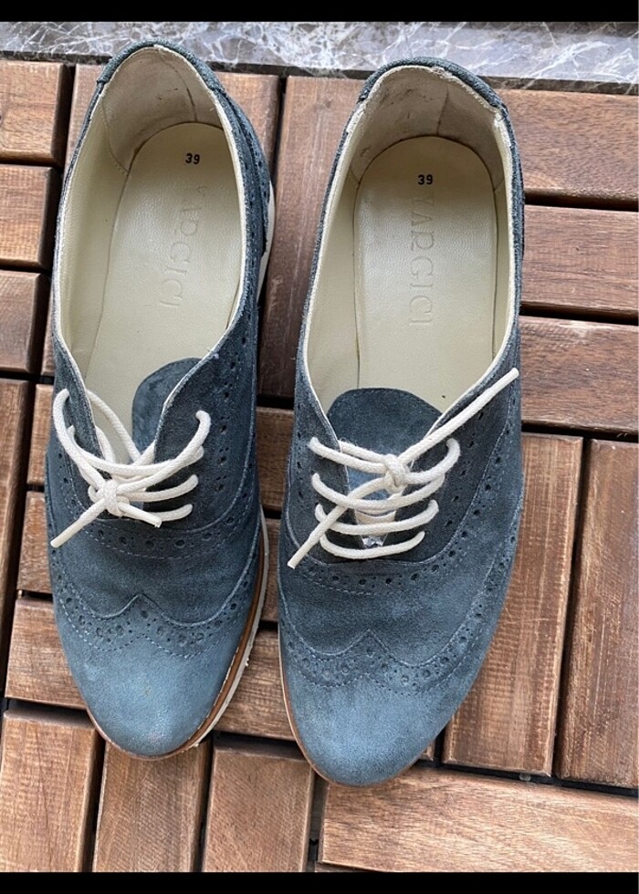 Yargıcı hakiki deri süet loafer - Görsel 2