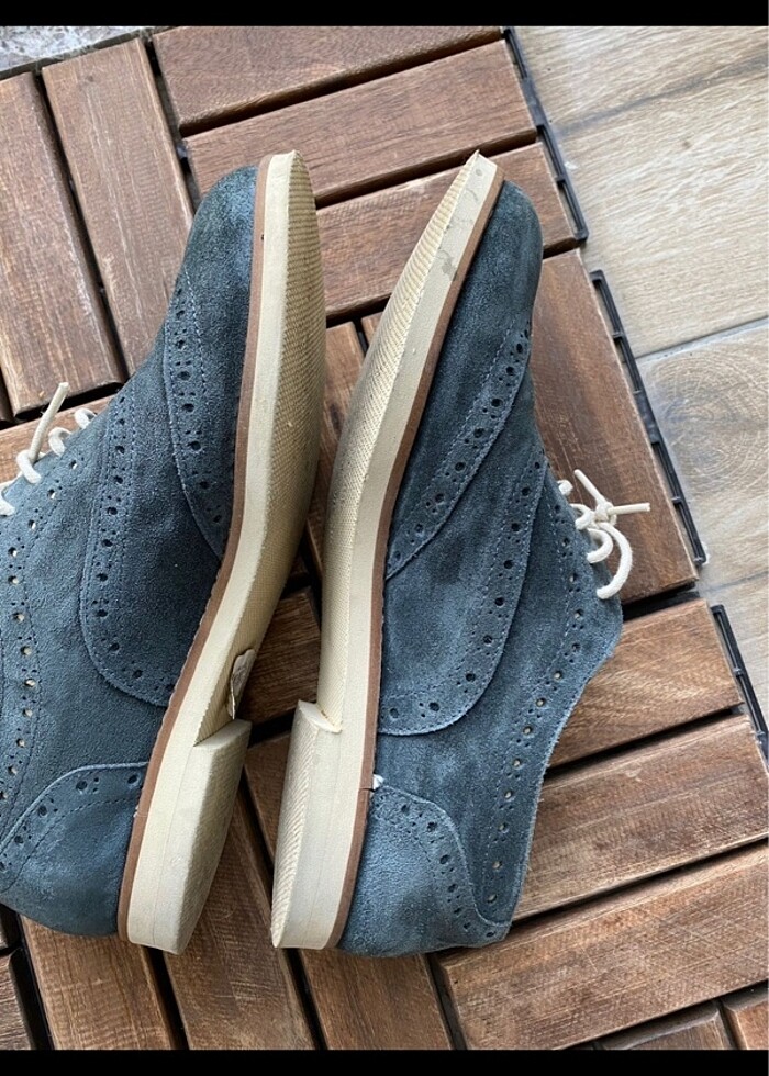 Yargıcı hakiki deri süet loafer - Görsel 4