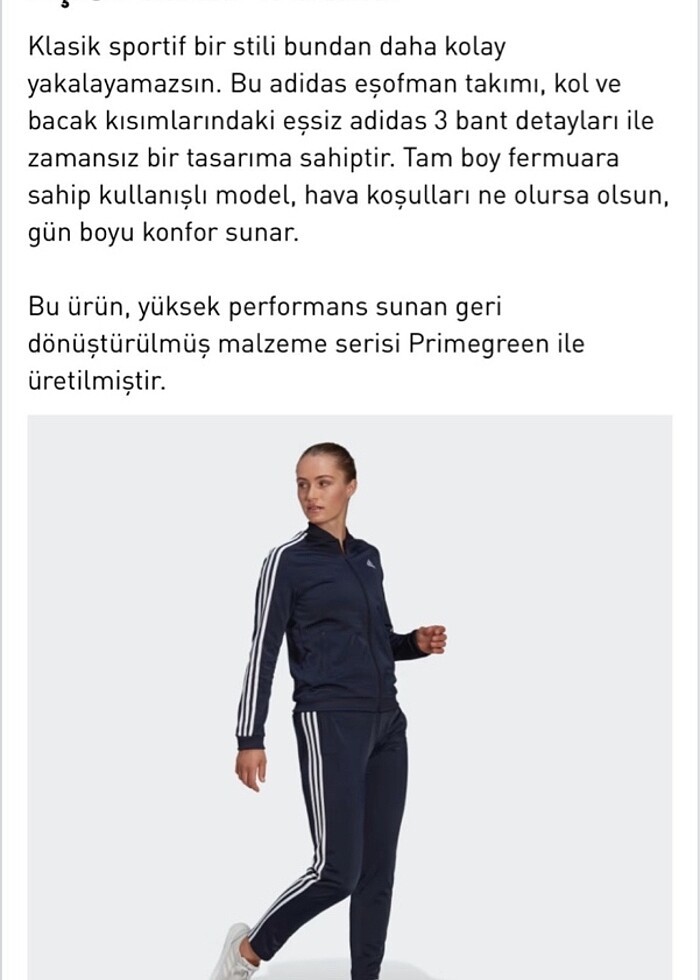 Adidas lacivert eşofman takımı - Görsel 5
