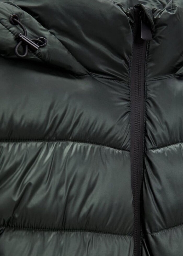 Zara yeşil kısa mont - Görsel 5