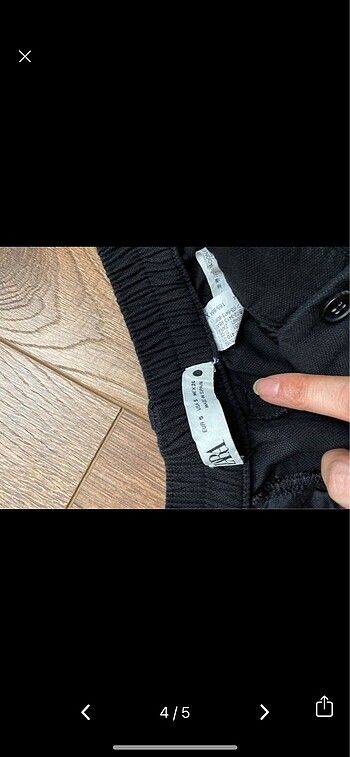 Zara siyah şort - Görsel 4