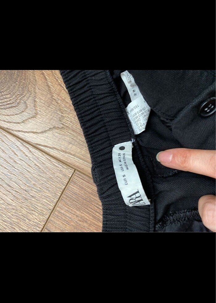 Zara siyah şort - Görsel 4