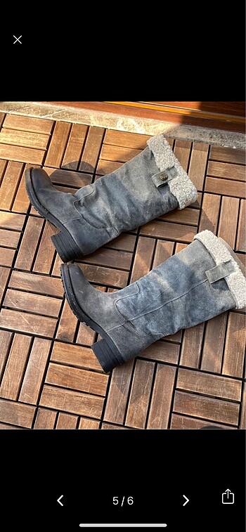 Miss sixty hakiki deri çizme - Görsel 5