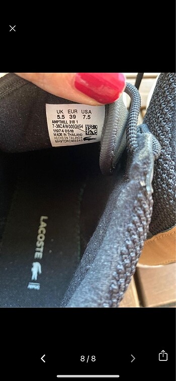 Lacoste nubuk deri bot - Görsel 8