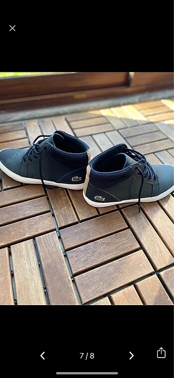 Lacoste nubuk deri bot - Görsel 7