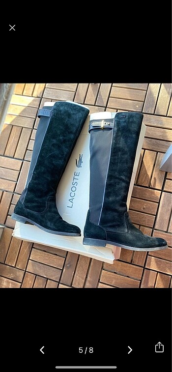 Lacoste hakiki deri çizme - Görsel 5