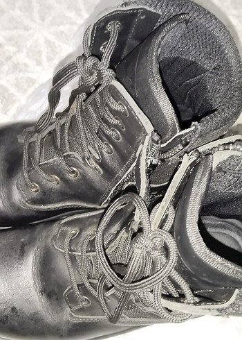 Erkek Siyah Deri Bağcıklı Scooter Bot - Görsel 5