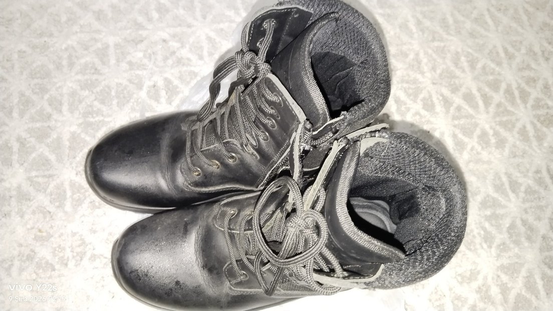 Erkek Siyah Deri Bağcıklı Scooter Bot - Görsel 5