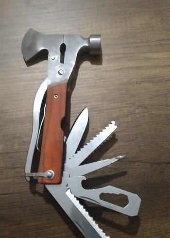 Ahşap Saplı Çok Fonksiyonlu Kamp Aleti - Görsel 4