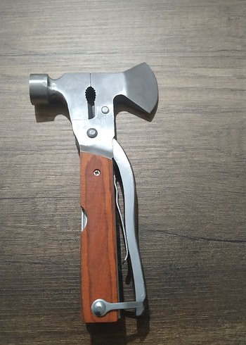 Ahşap Saplı Çok Fonksiyonlu Kamp Aleti - Görsel 5