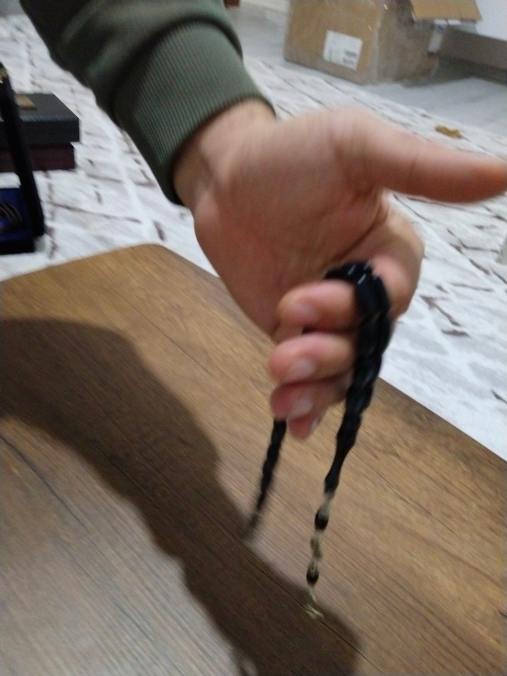 Erkek Siyah Gotik Tesbih - Görsel 3