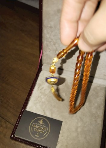 Altın Renk Bohem Tarzı Erkek Tesbih - Görsel 5